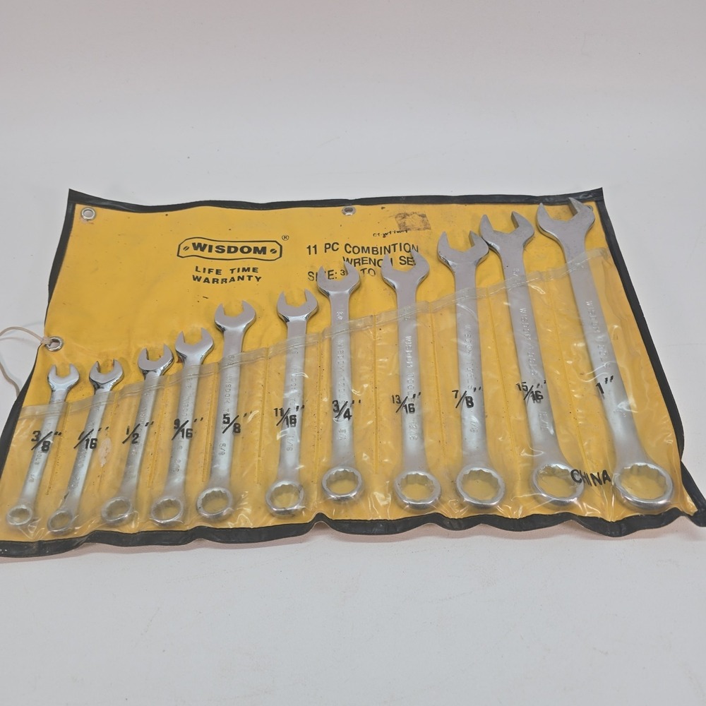 Wisdom 01-W11W-1  11pc SAE Combination Wrench Set (3/8" - 1")